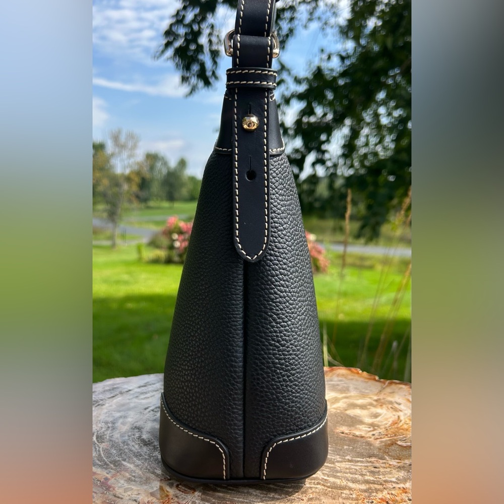 Dooney & Bourke Black Pebble Grain Hobo NWT - Picture 11 of 16